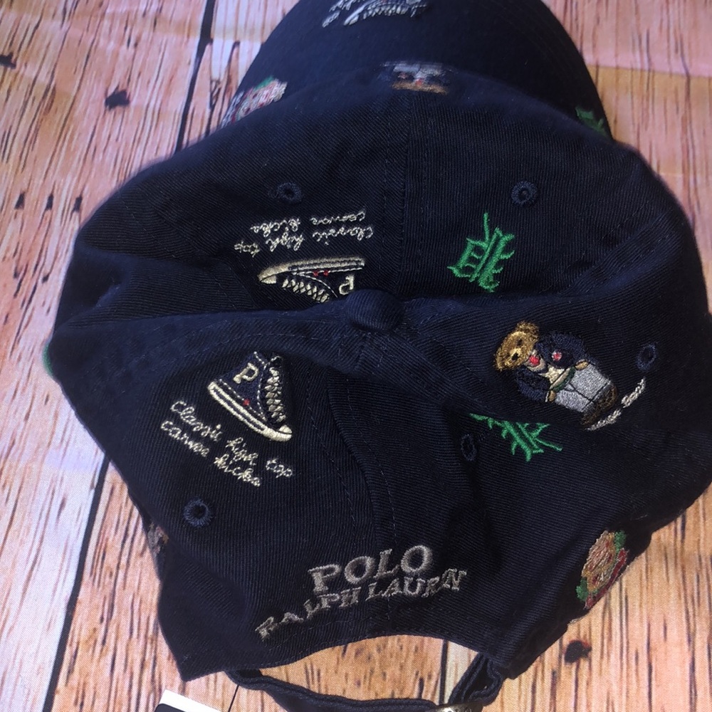 Polo Teddy Bear multi logo Strap Back Cap